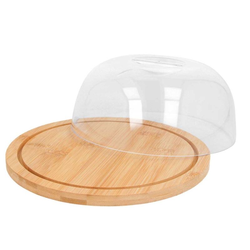 DESKA Z KLOSZEM 19cm DO PODAWANIA SERÓW CIASTEK 3806 - obrazek 3