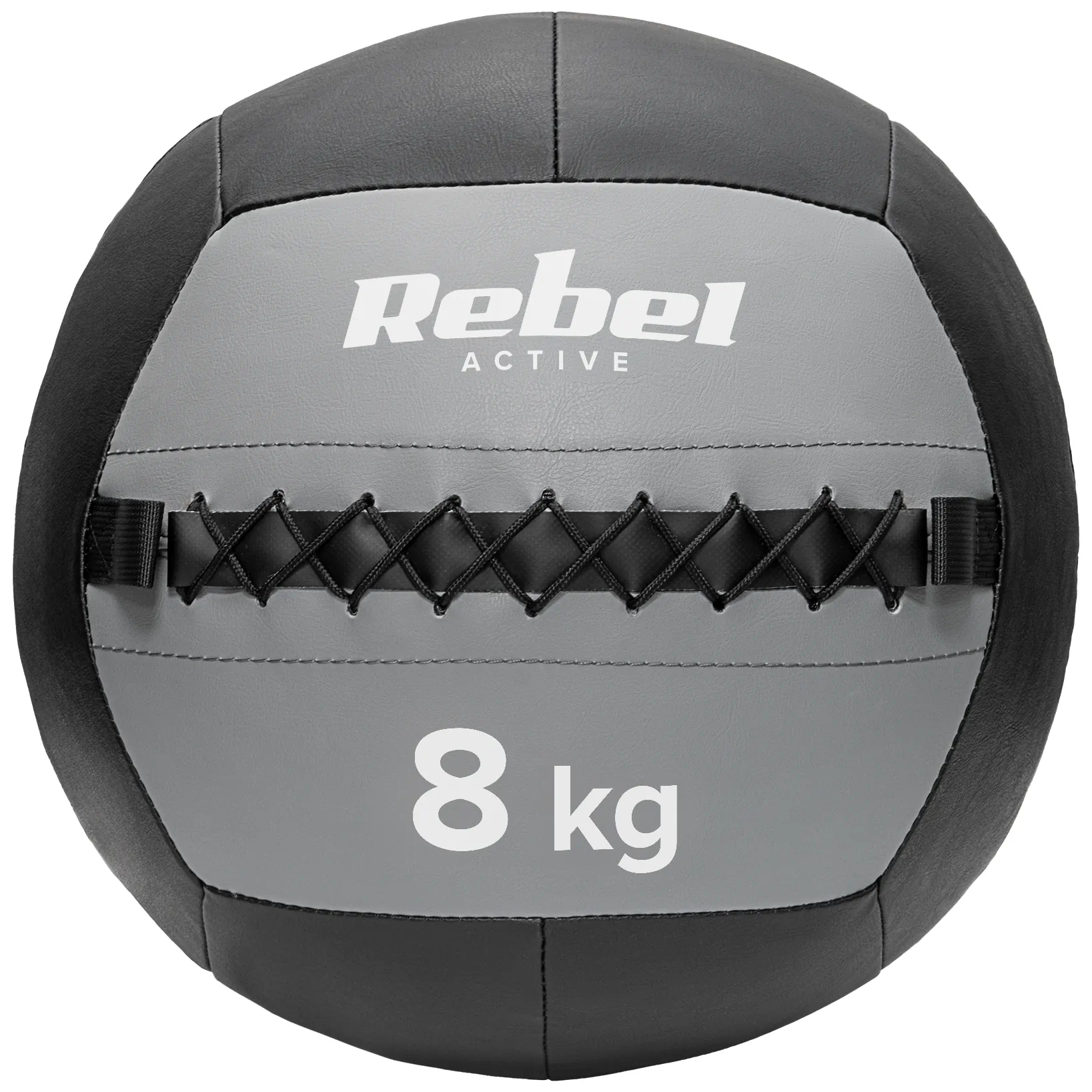 Piłka lekarska do ćwiczeń 8 kg REBEL ACTIVE - obrazek 3