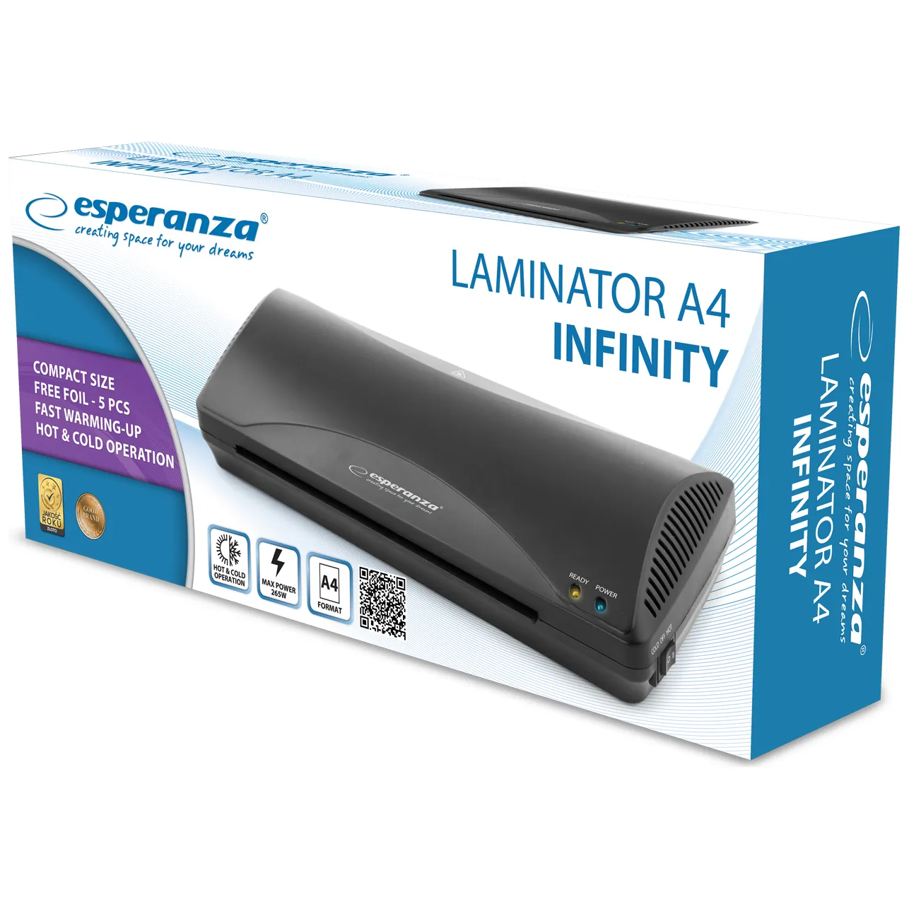 EFL001 Esperanza laminator a4 infinity - obrazek 2
