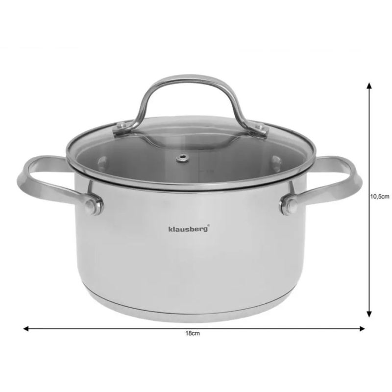 ZESTAW GARNKÓW 9 ELEM.KLAUSBERG KB-7215 STAL 18/10 - obrazek 2