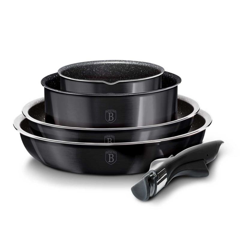 ZESTAW GARNKÓW GRANITOWYCH BERLINGER HAUS BH-6918 CARBON PRO - obrazek 3