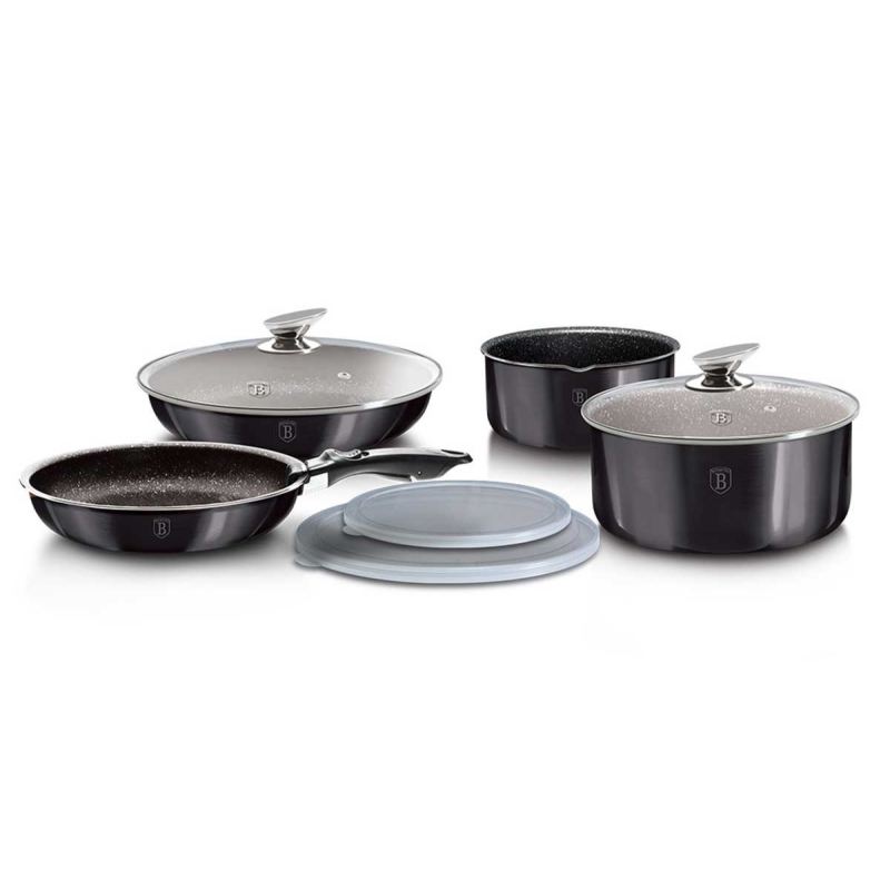 ZESTAW GARNKÓW GRANITOWYCH BERLINGER HAUS BH-6918 CARBON PRO