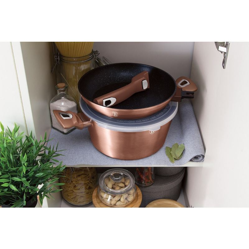 ZESTAW GARNKÓW GRANITOWYCH BERLINGER HAUS BH-7051 ROSE GOLD - obrazek 2