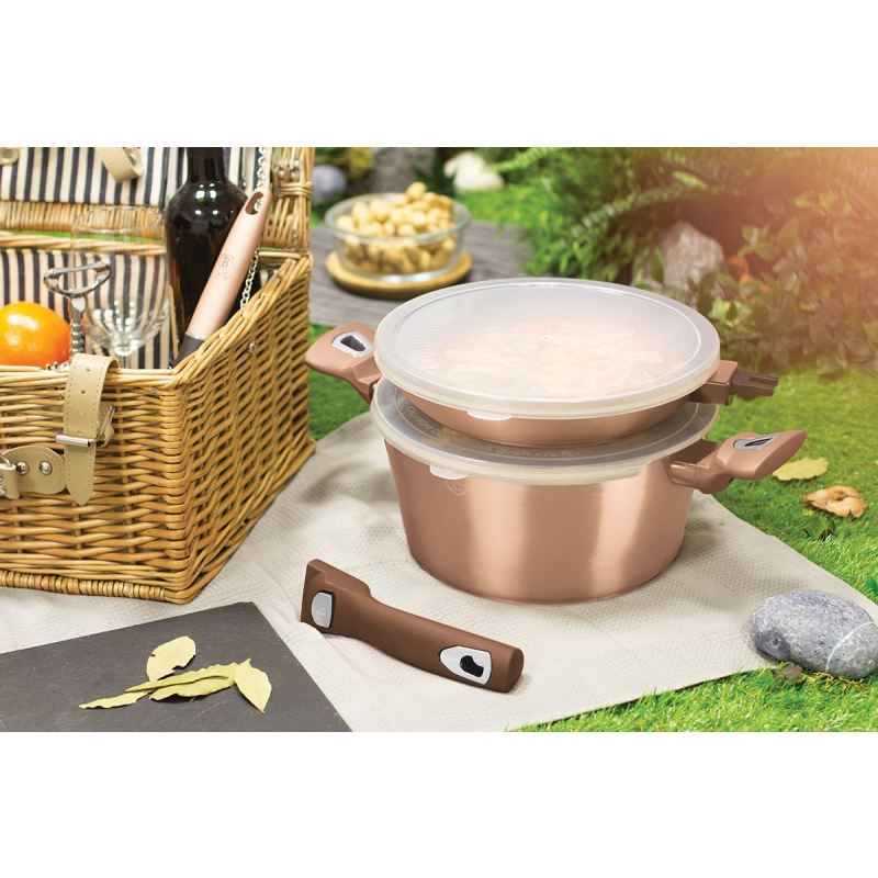 ZESTAW GARNKÓW GRANITOWYCH BERLINGER HAUS BH-7051 ROSE GOLD - obrazek 5