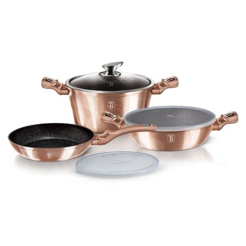 ZESTAW GARNKÓW I PATELNI BERLINGERHAUS BH-7047 ROSE GOLD