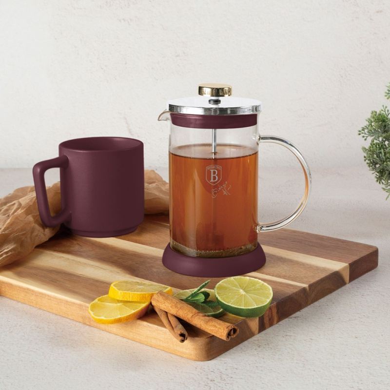 ZAPARZACZ TŁOKOWY DO KAWY HERBATY 600ml BERLINGER HAUS BH-8584 LEONARDO - obrazek 3