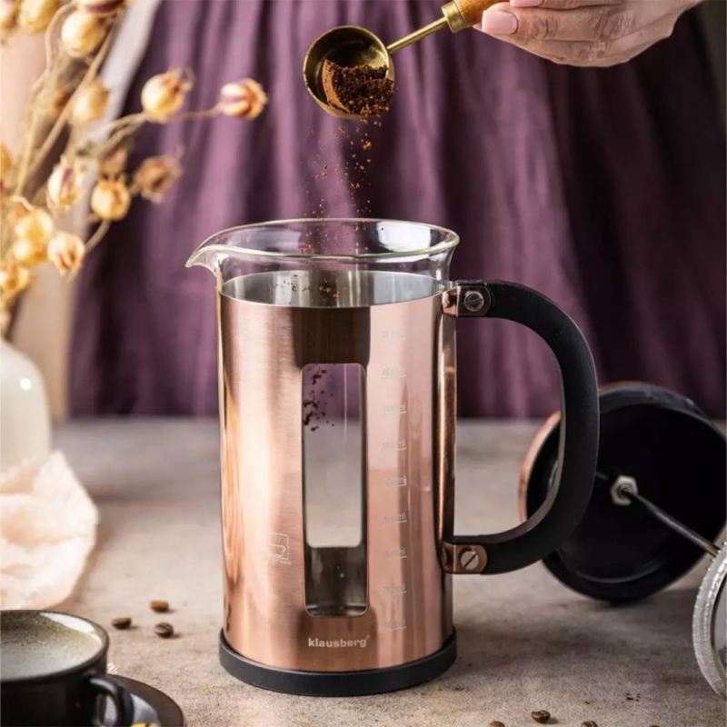 ZAPARZACZ TŁOKOWY DO KAWY/HERBATY 1000ml KLAUSBERG KB-7740 - obrazek 8