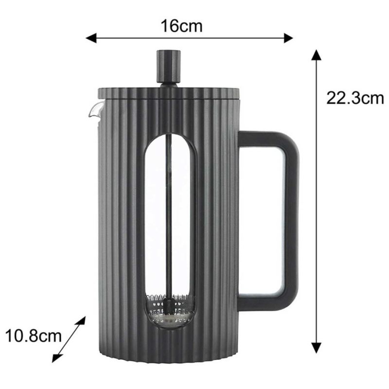ZAPARZACZ TŁOKOWY DO KAWY/HERBATY 1000ml KLAUSBERG KB-7751 CZARNY - obrazek 3