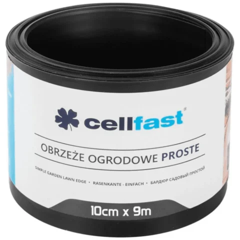 Obrzeże ogrodowe proste 10cm x 9m Cellfast czarne