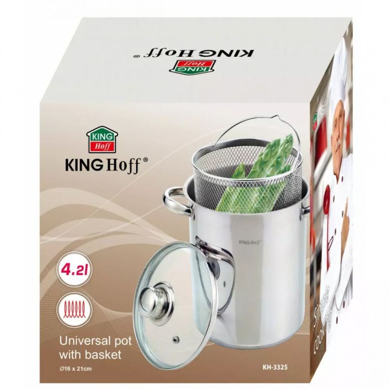 GARNEK 4,2L DO SZPARAGÓW SPAGHETTI KINGHOFF KH-3325 - obrazek 6