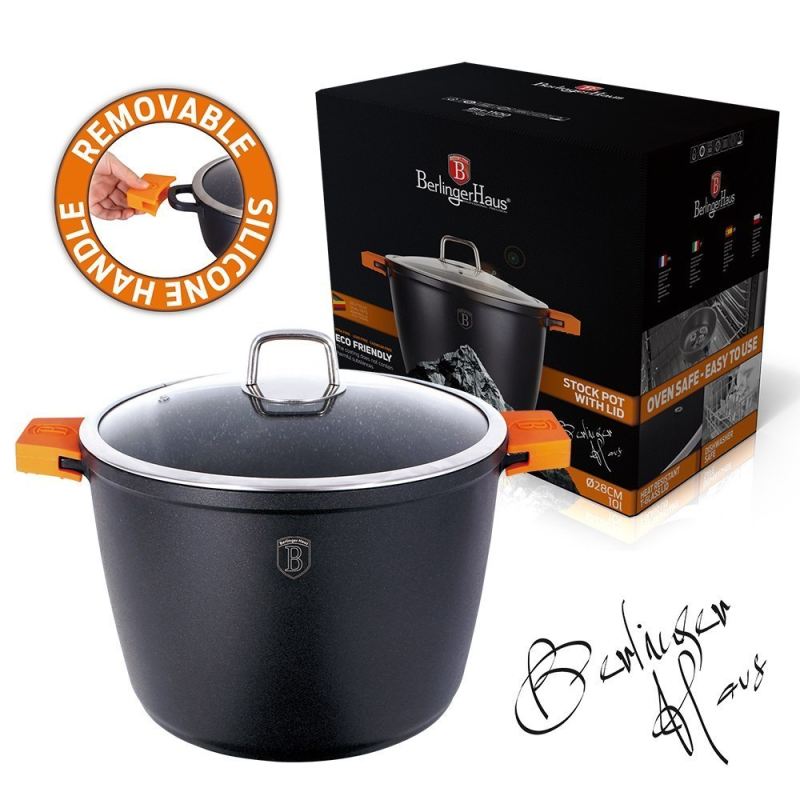 GARNEK GRANIT DIAMOND 24cm 6,8l BERLINGER HAUS BH-1100 - obrazek 7