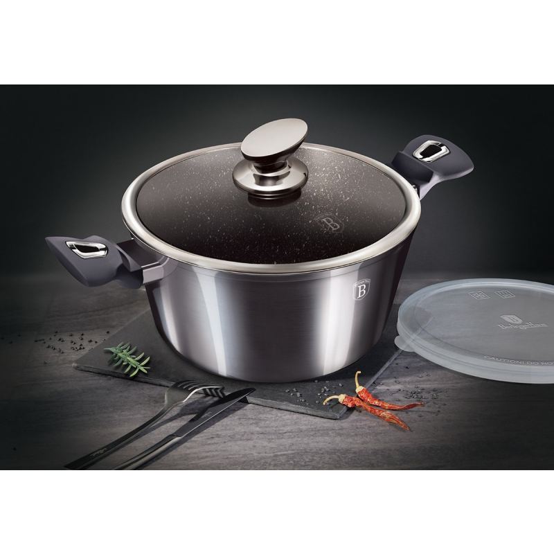 GARNEK GRANITOWY 20cm BERLINGERHAUS BH-6892 CARBON PRO - obrazek 7
