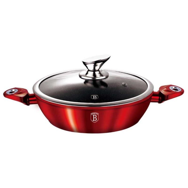 GARNEK GRANITOWY 24cm BERLINGER HAUS BH-1262 BURGUNDY METALLIC