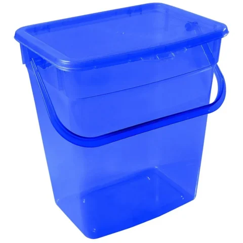 Pojemnik na proszek Plast Team 10L transparentny granatowy