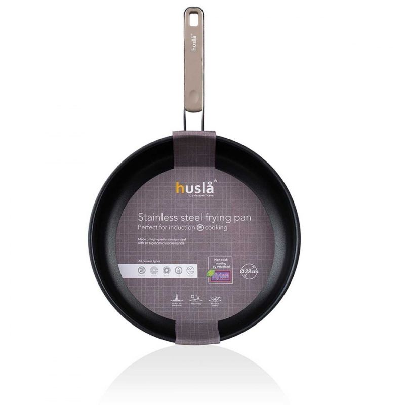 PATELNIA ZE STALI NIERDZEWNEJ 28cm HUSLA 73962 - obrazek 2