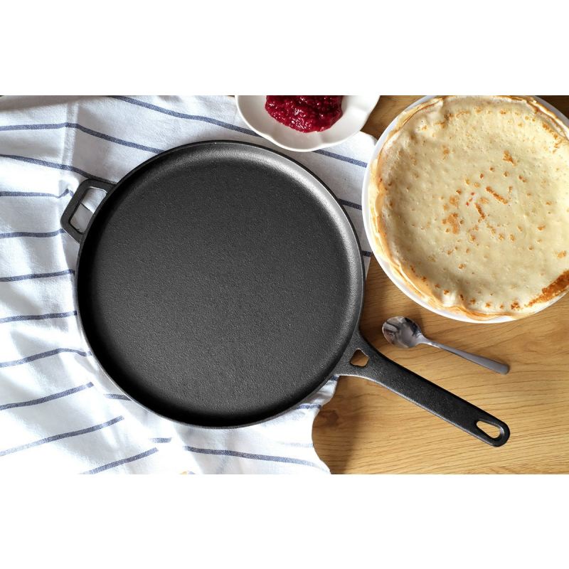 PATELNIA ŻELIWNA 28cm DO NALEŚNIKÓW PIZZY 2660 - obrazek 2