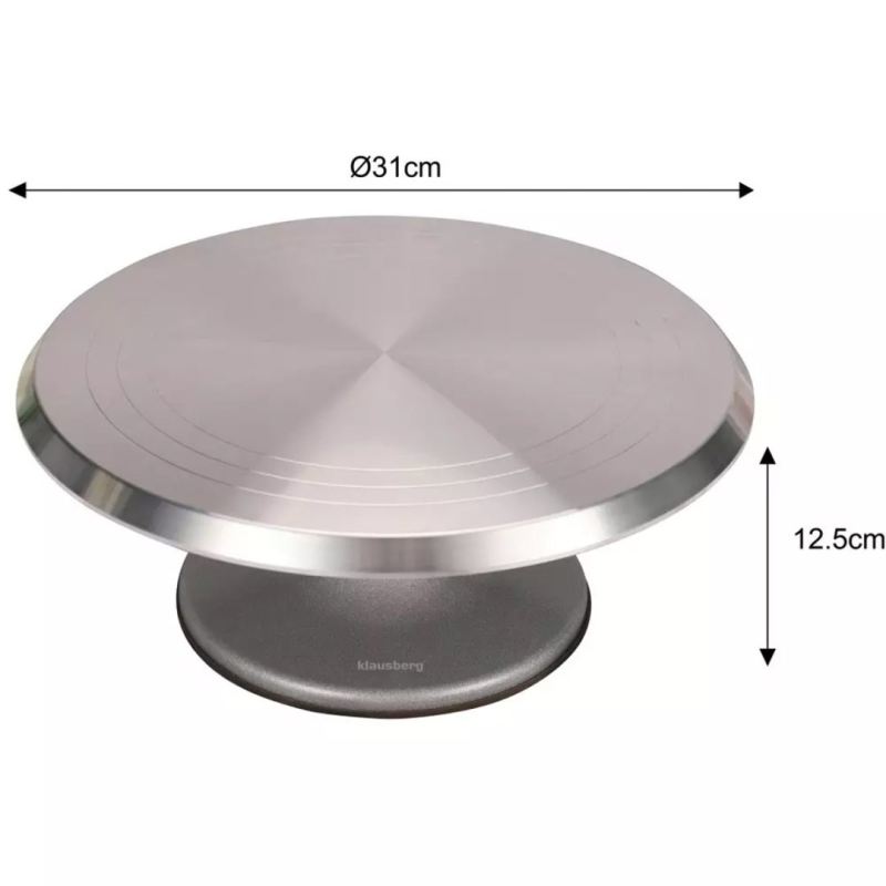 PATERA OBROTOWA 31cm DO TORTÓW CIAST KLAUSBERG KB-7710 - obrazek 9