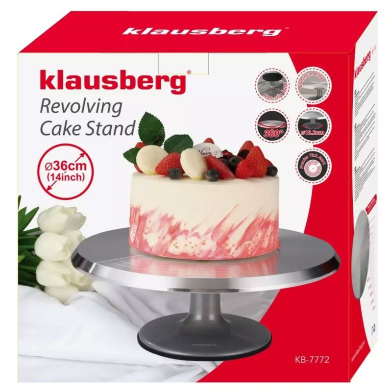 PATERA OBROTOWA 36cm DO TORTÓW CIAST KLAUSBERG KB-7772 - obrazek 12