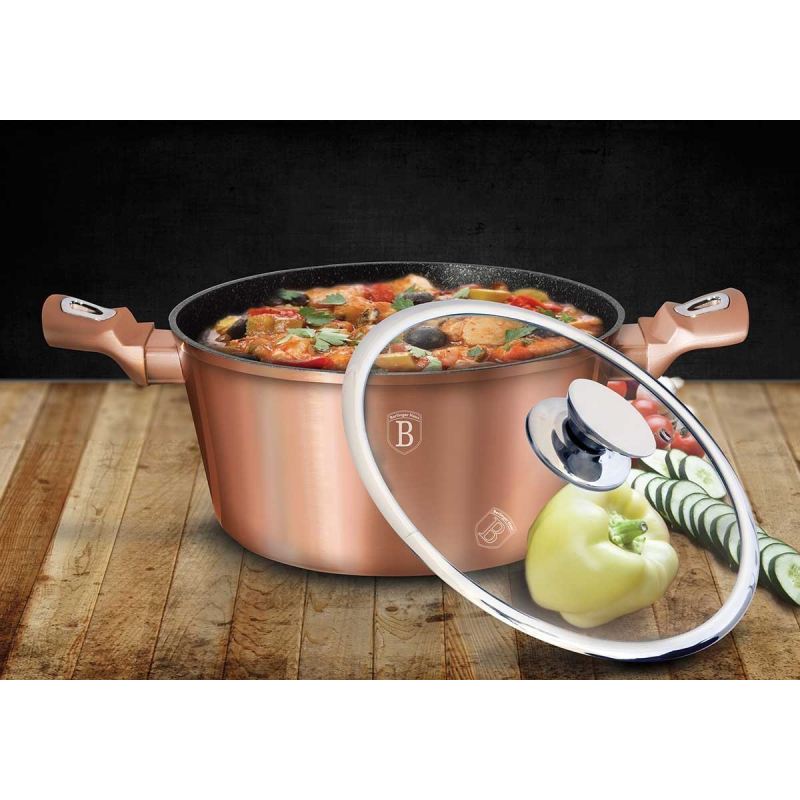 GARNEK GRANITOWY 30cm BERLINGER HAUS BH-6194 ROSE GOLD - obrazek 4