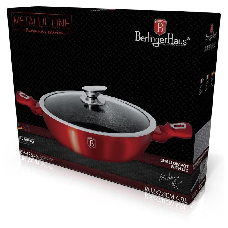 GARNEK GRANITOWY 32cm BERLINGER HAUS BURGUNDY BH-1264 - obrazek 2