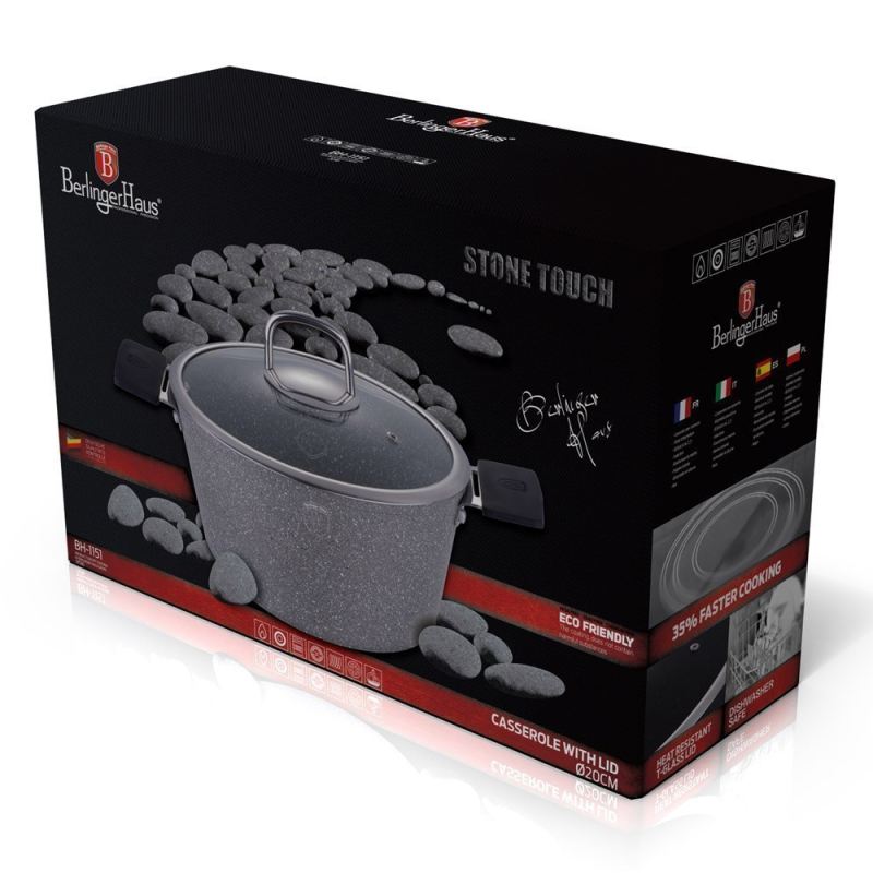 GARNEK GRANITOWY BERLINGER HAUS 28cm BH-1153 STONE TOUCH - obrazek 2