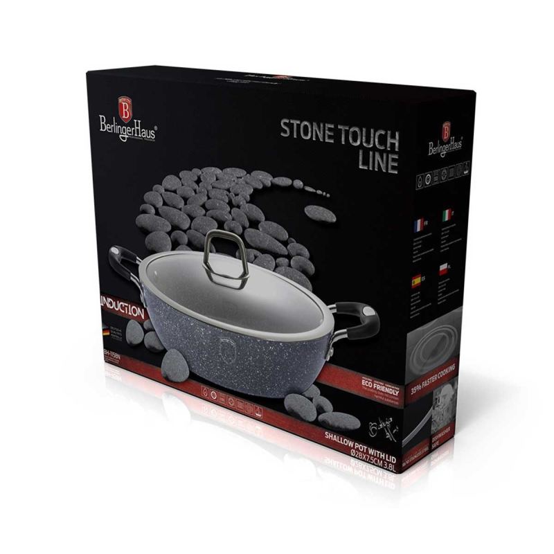 GARNEK GRANITOWY BERLINGER HAUS 28cm BH-1158 STONE TOUCH - obrazek 2