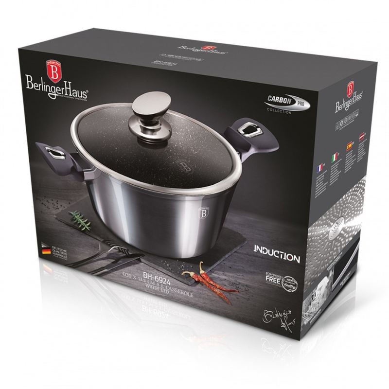GARNEK GRANITOWY 30cm BERLINGERHAUS BH-6924 CARBON PRO - obrazek 7