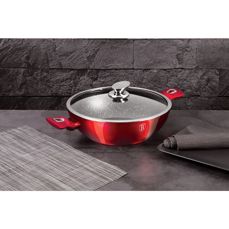 GARNEK GRANITOWY WOK 28cm BERLINGER HAUS BH-7110 - obrazek 2