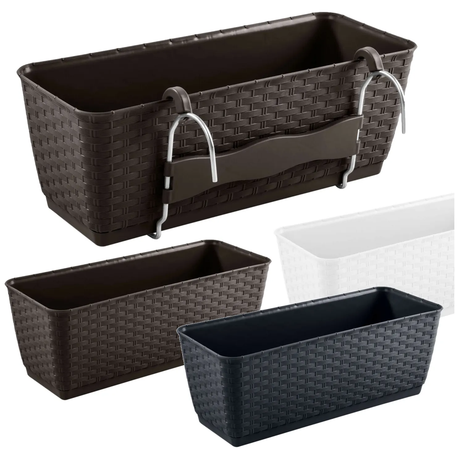 Doniczka rattanowa z hakami Ratolla DRL500PW umbra - obrazek 8