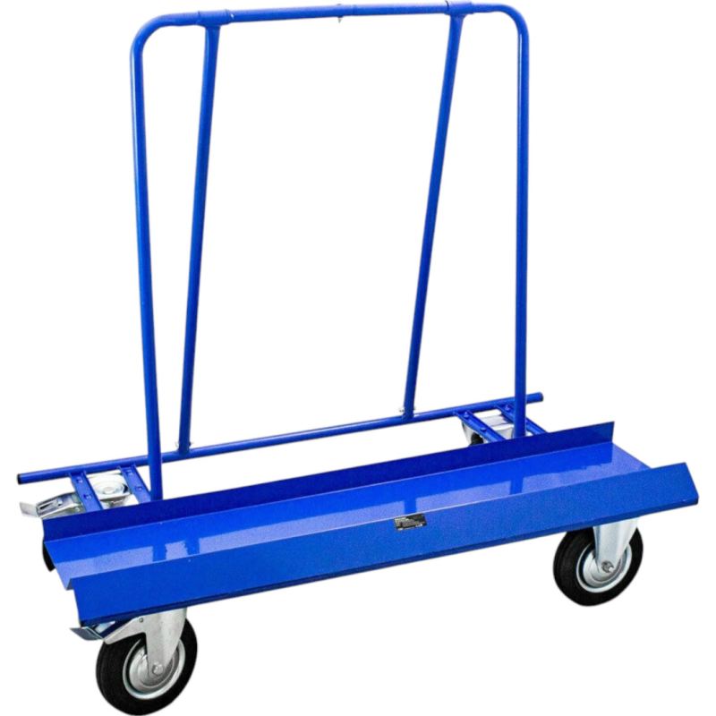 Wózek transportowy 500 kg do płyt budowlanych i drzwi z dużymi kołami - obrazek 2