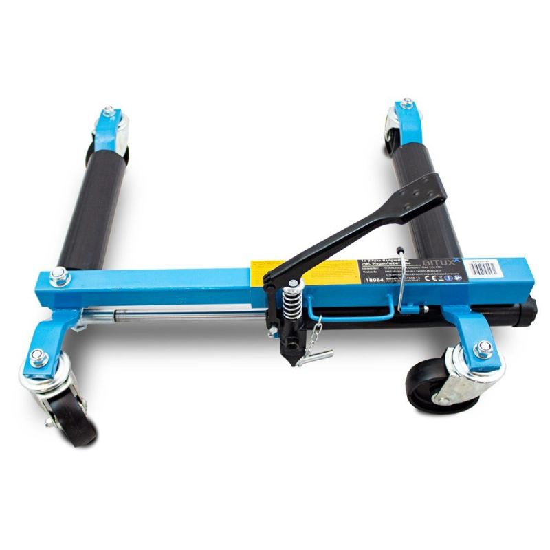Wózek manewrowy hydrauliczny pod koła 1 sztuka niebieski - obrazek 6