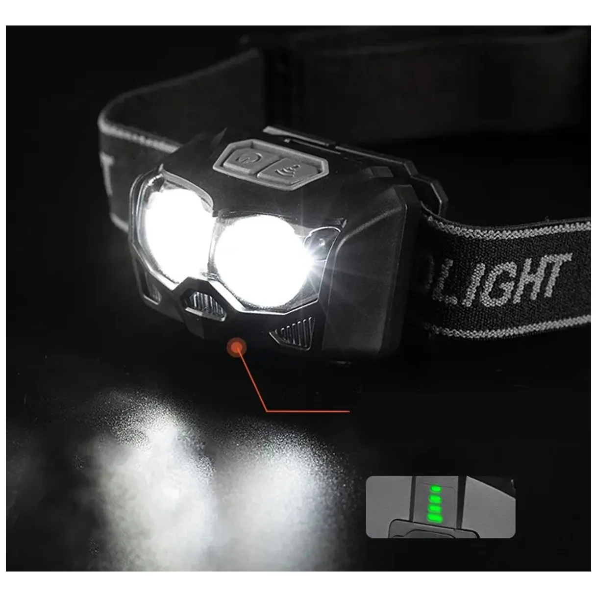 ZD111 Latarka czołowa led - obrazek 5