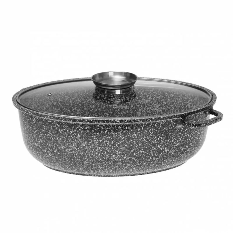 BRYTFANNA CERAMICZNA 38cm Z POKRYWĄ KLAUSBERG KB-7366 - obrazek 5