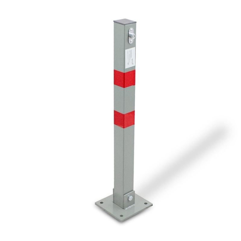 Blokada parkingowa składana słupek parkingowy stalowy 65 cm zestaw 2 sztuki - obrazek 4