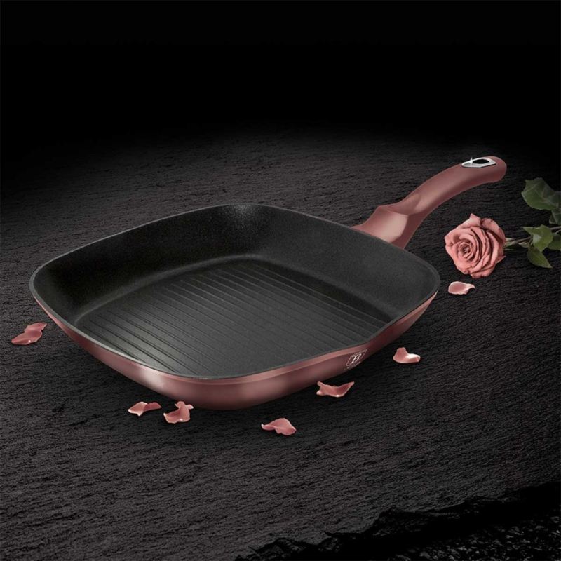 ZESTAW 3 PATELNI GRANITOWYCH 20/24/28CM BERLINGER HAUS BH-6041 I-ROSE - obrazek 4