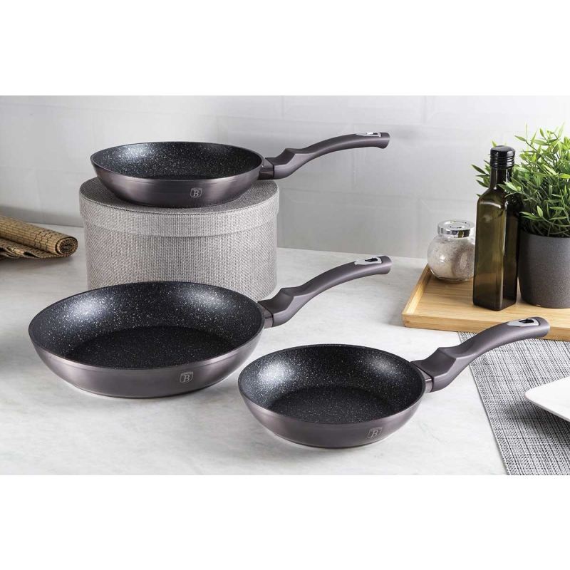 ZESTAW 3 PATELNI GRANITOWYCH BERLINGER HAUS BH-6903 CARBON PRO - obrazek 5