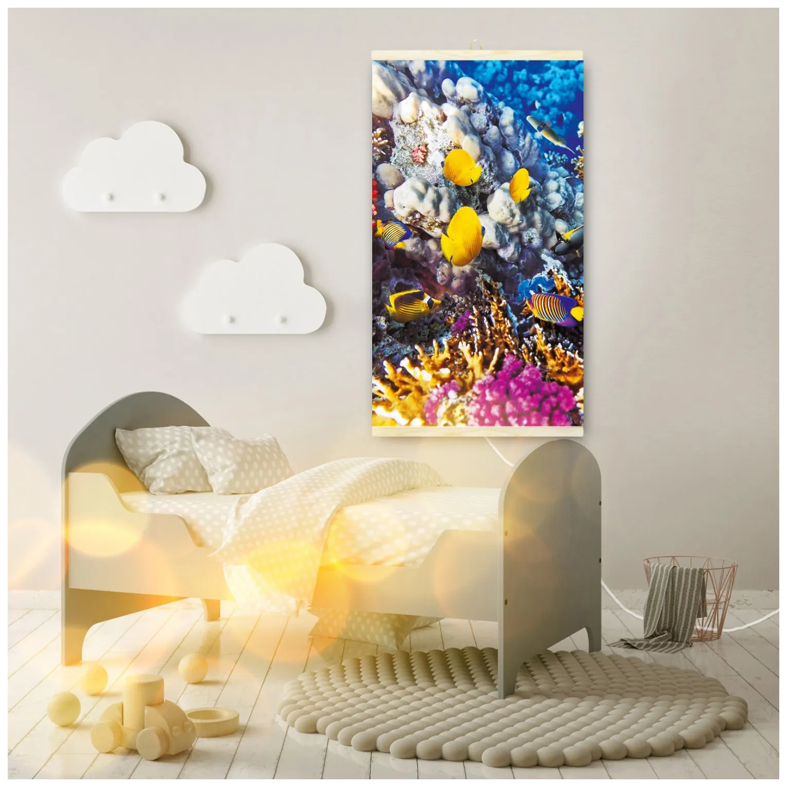 Grzejnik na podczerwień - giętki panel grzewczy 430W TRIO wzór 3 harmonia, wymiary 100x57cm z regulatorem - obrazek 5