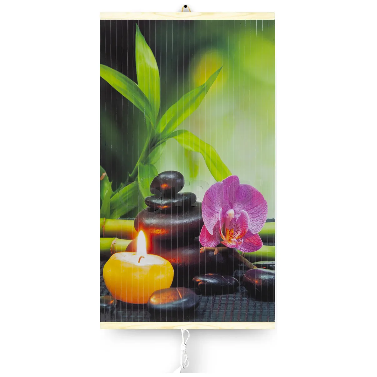 Grzejnik na podczerwień - giętki panel grzewczy 430W TRIO wzór 3 harmonia, wymiary 100x57cm z regulatorem