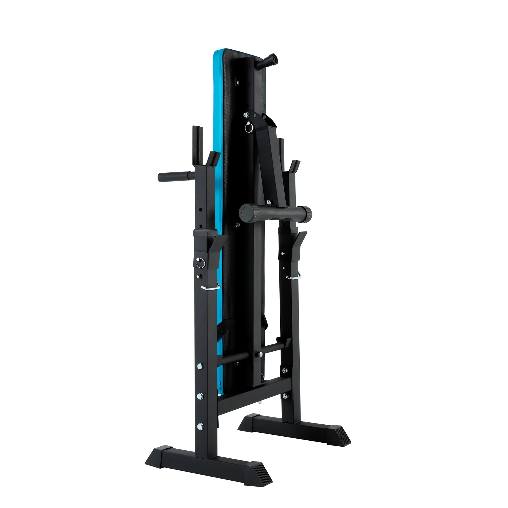 Ławka treningowa prosta regulowana ze stojakami REBEL ACTIVE - obrazek 5