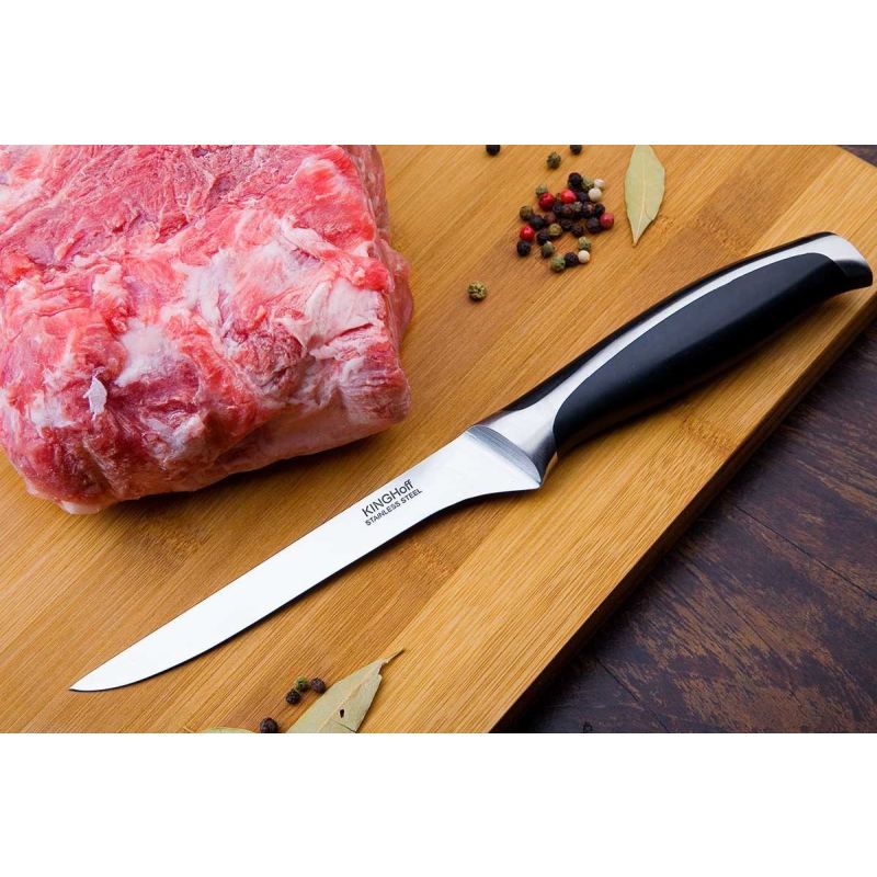 STALOWY NÓŻ DO FILETOWANIA KINGHOFF KH-3428 15cm - obrazek 2