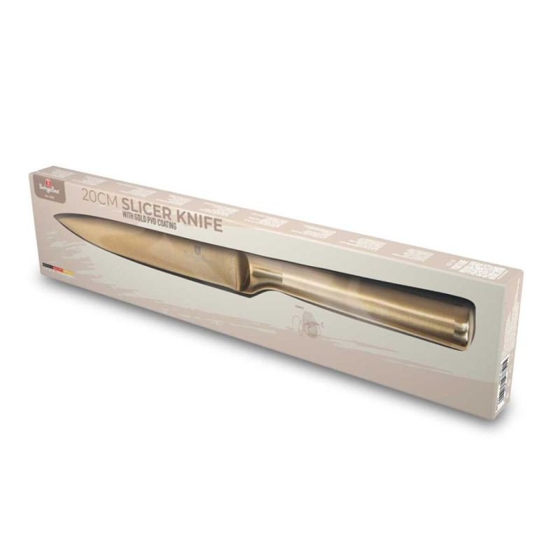 STALOWY NÓŻ DO FILETOWANIA BERLINGER HAUS 22cm BH-2931 GOLD - obrazek 6