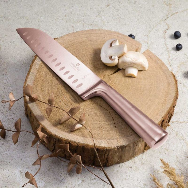 STALOWY NÓŻ SANTOKU BERLINGER HAUS 17,5cm BH-2935 ROSE GOLD - obrazek 2