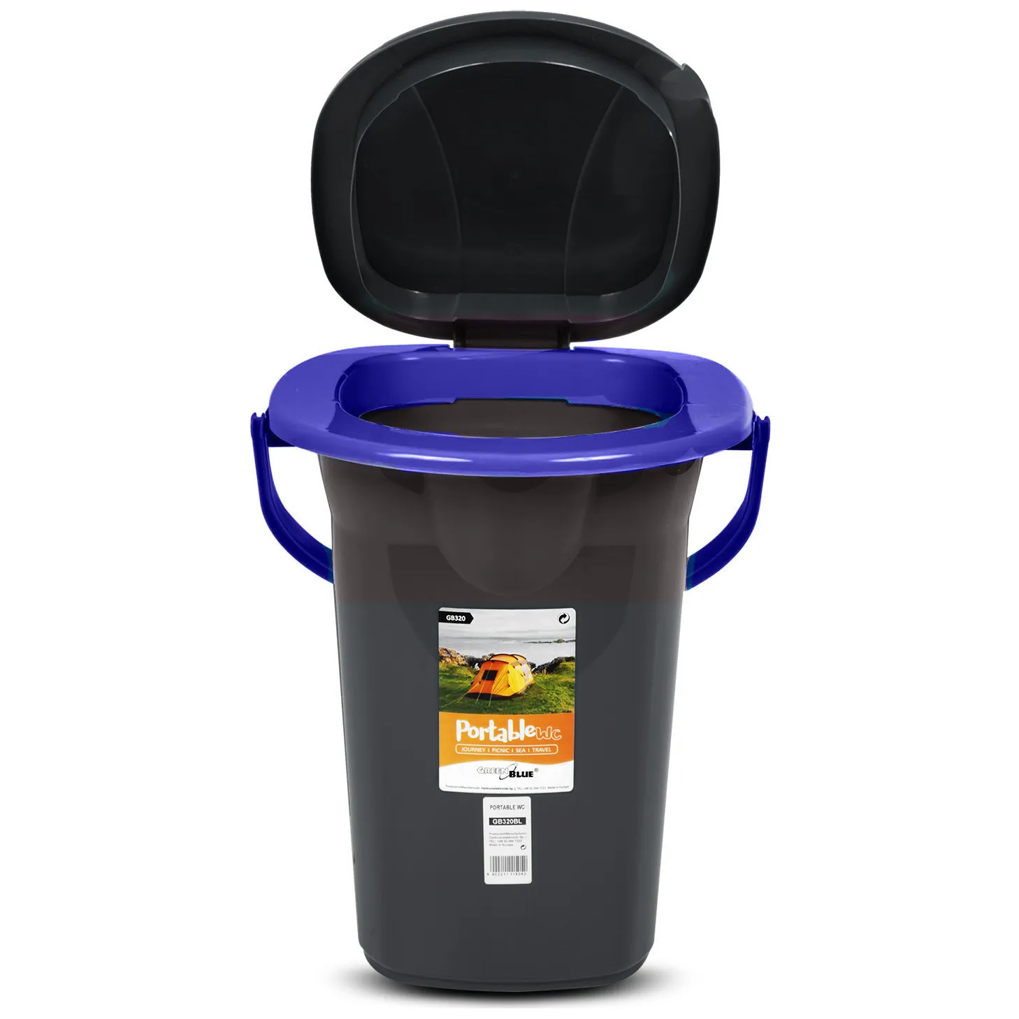 Toaleta turystyczna GreenBlue GB320BB czarno-granatowa - obrazek 2