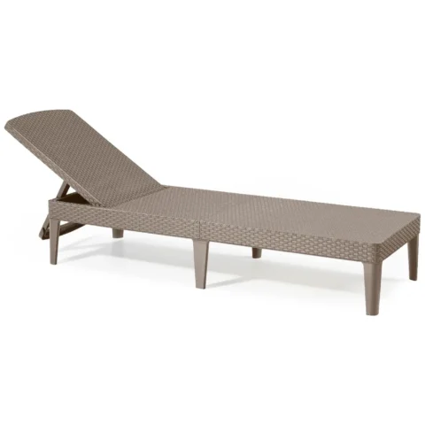 Leżak ogrodowy regulowany Jaipur Sun Lounger cappuccino