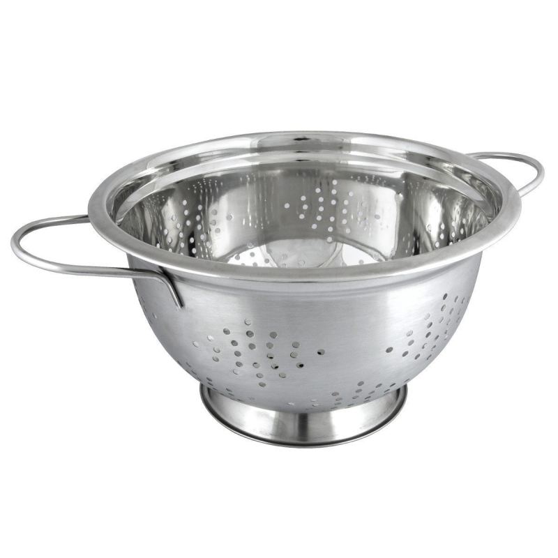 STALOWY DURSZLAK GŁĘBOKI 24cm KINGHOFF KH-1237