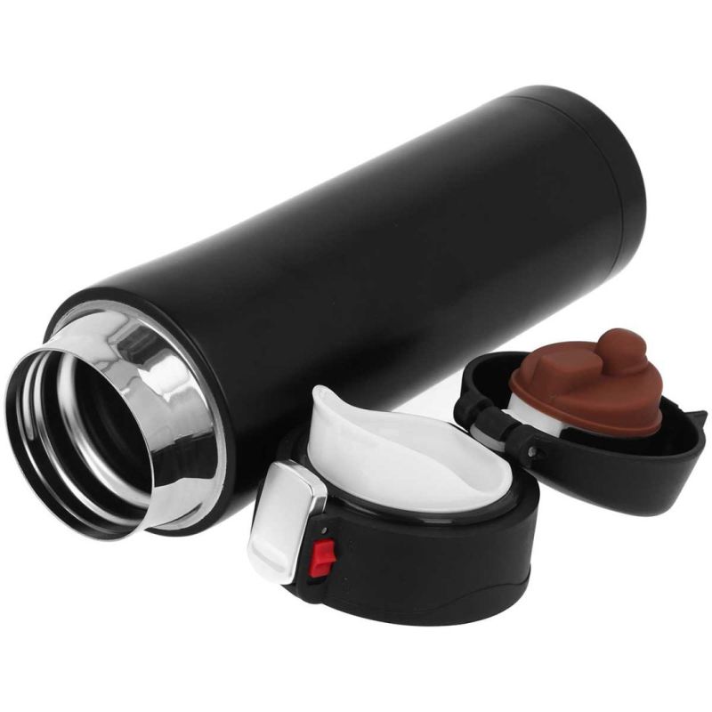 STALOWY KUBEK TERMICZNY PODRÓŻNY TERMOS 450ml 1055 - obrazek 3