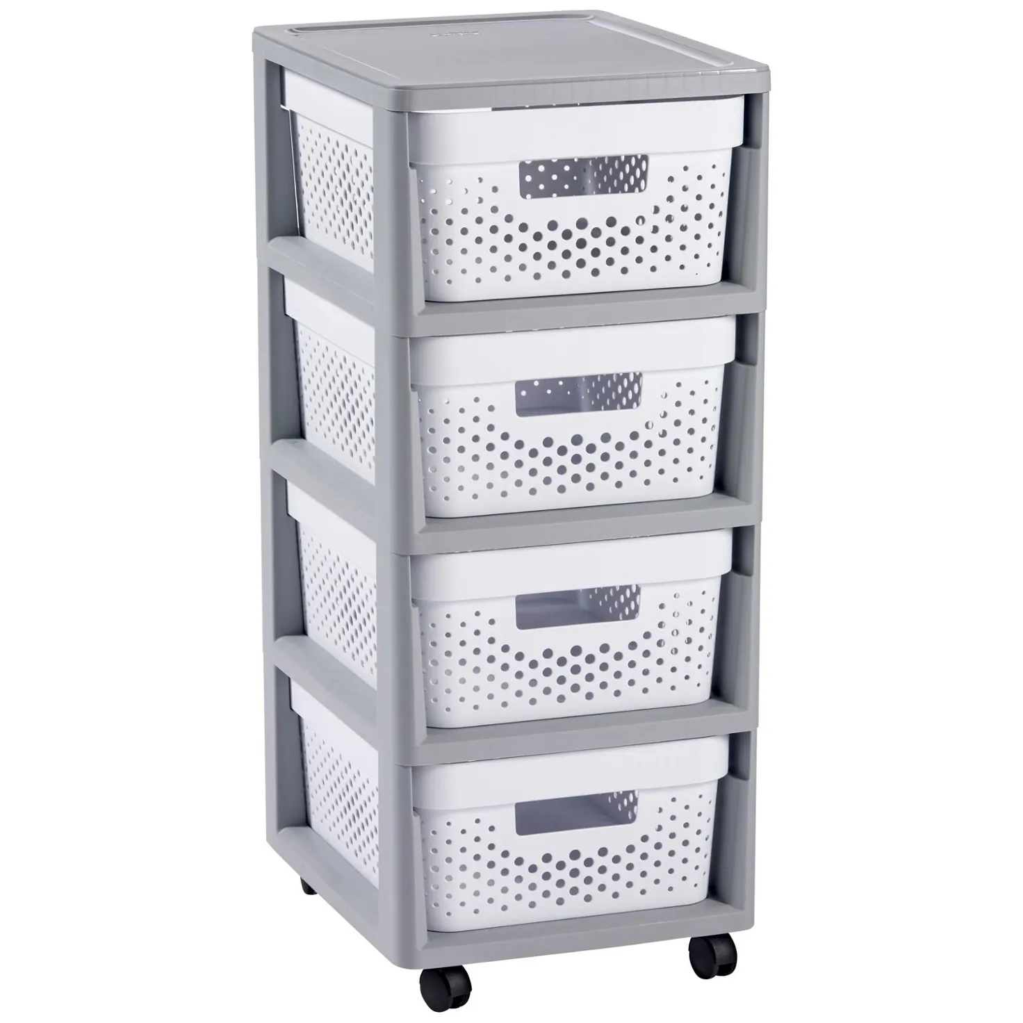 Regał ażurowy Curver 4x11L Infinity biały