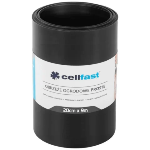 Obrzeże ogrodowe proste 20cm x 9m Cellfast czarne