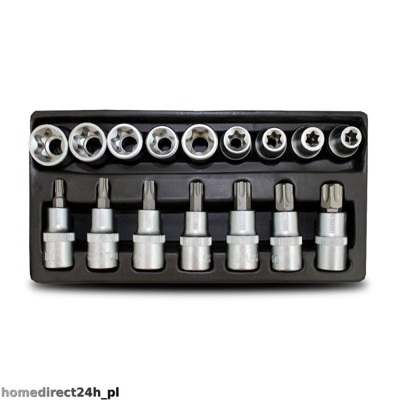 Nasadki torx, bit, imbus 16 elementów - 1 sztuka - obrazek 2