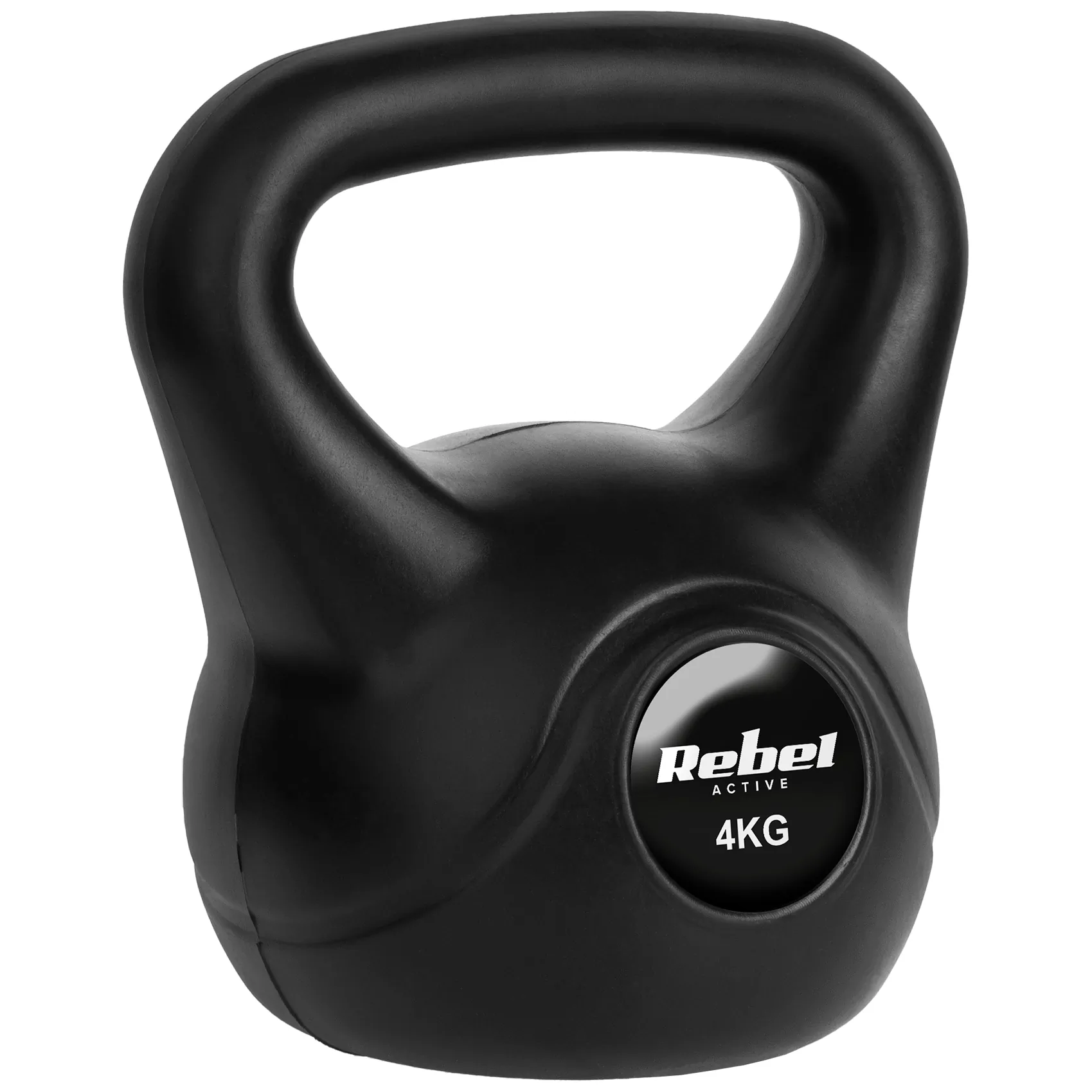 Kettlebell bitumiczny 4 kg REBEL ACTIVE